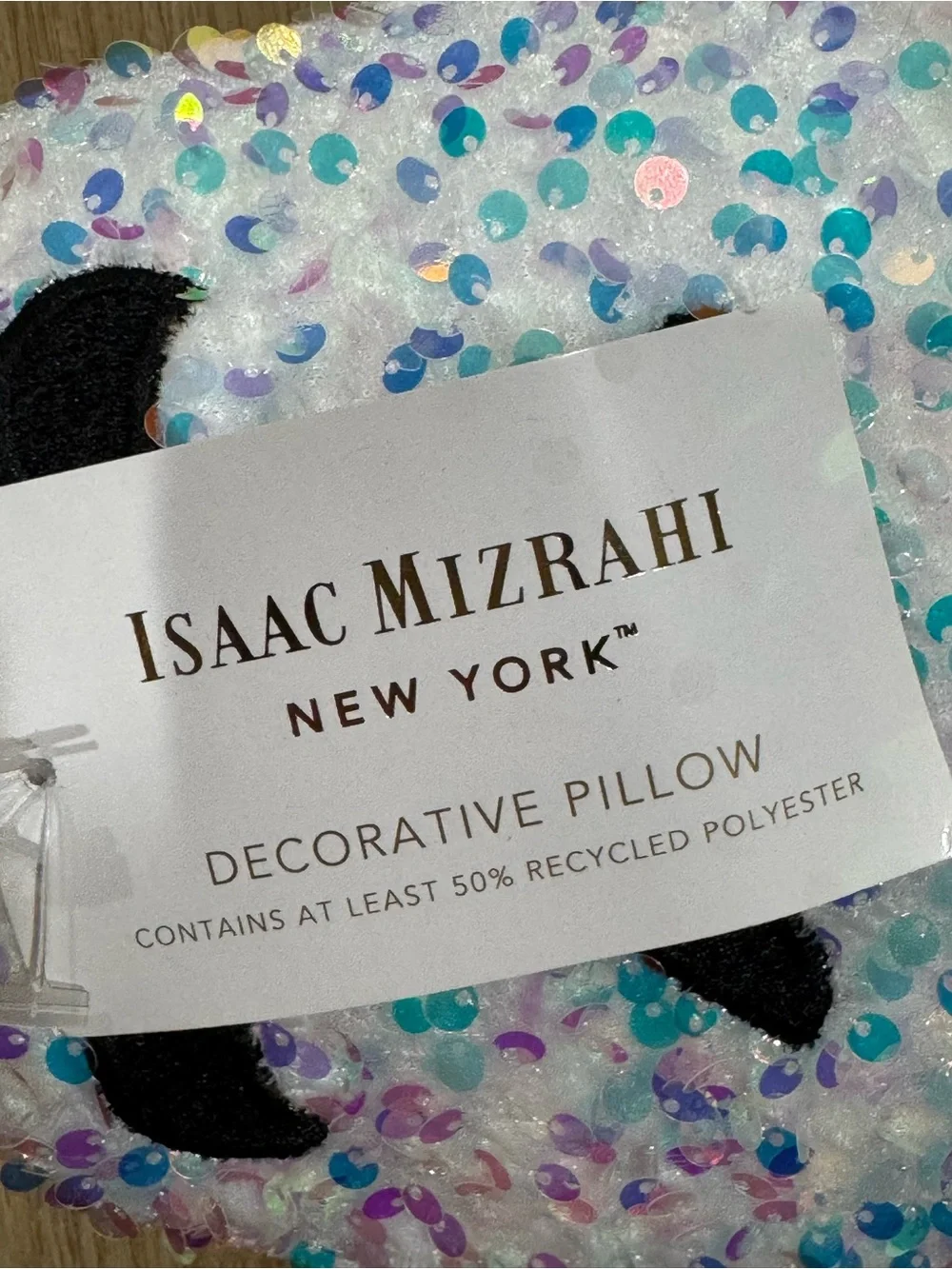 Isaac Mizrahi Iridescent Sequin Ghost Pillow Costume - White & Blue NWT